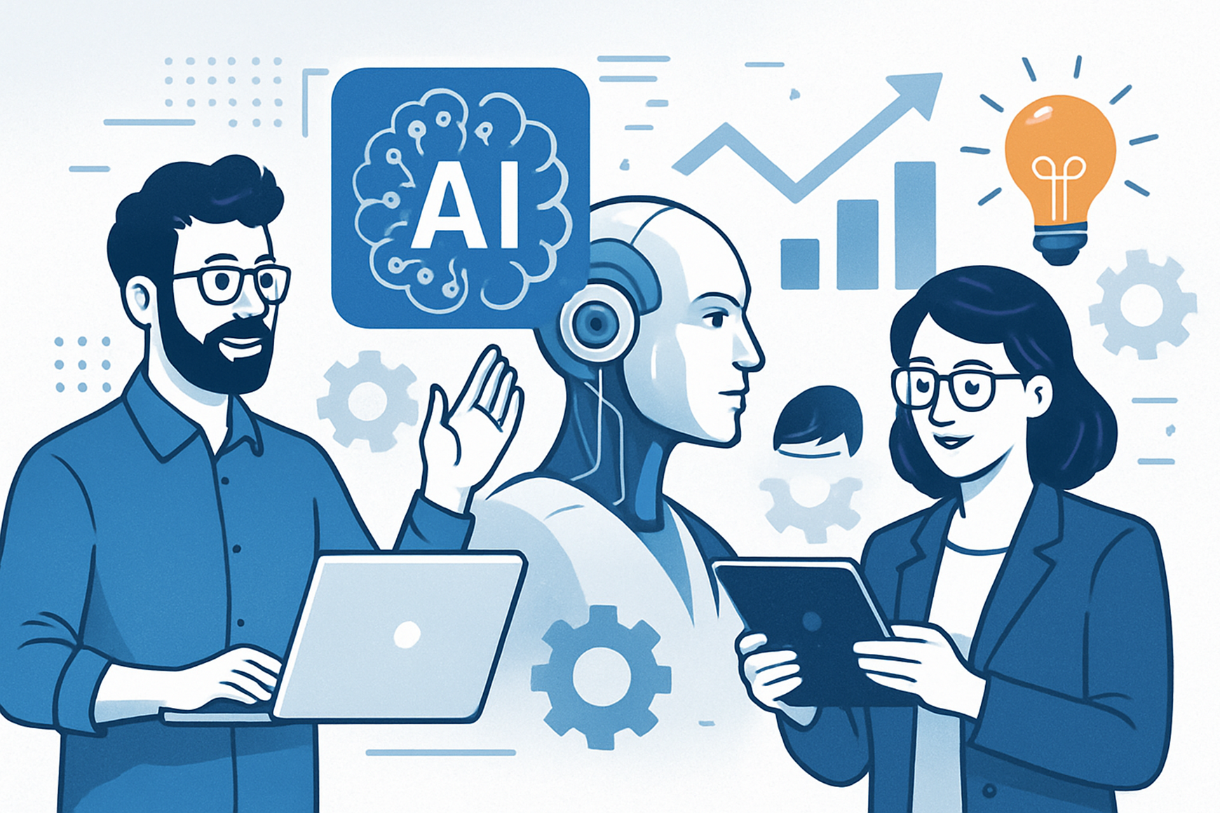 Team Collaborating on AI Solutions